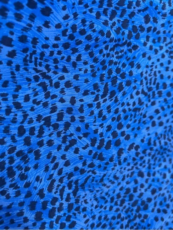 & OTHER STORIES spotted animal leopard print midi slip dress blue size 2 - Picture 7 of 13